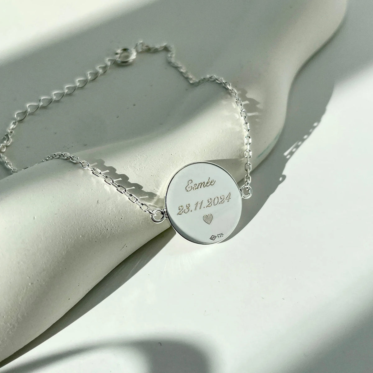 Le Bracelet Original - 1 Empreinte Digitale Coeur