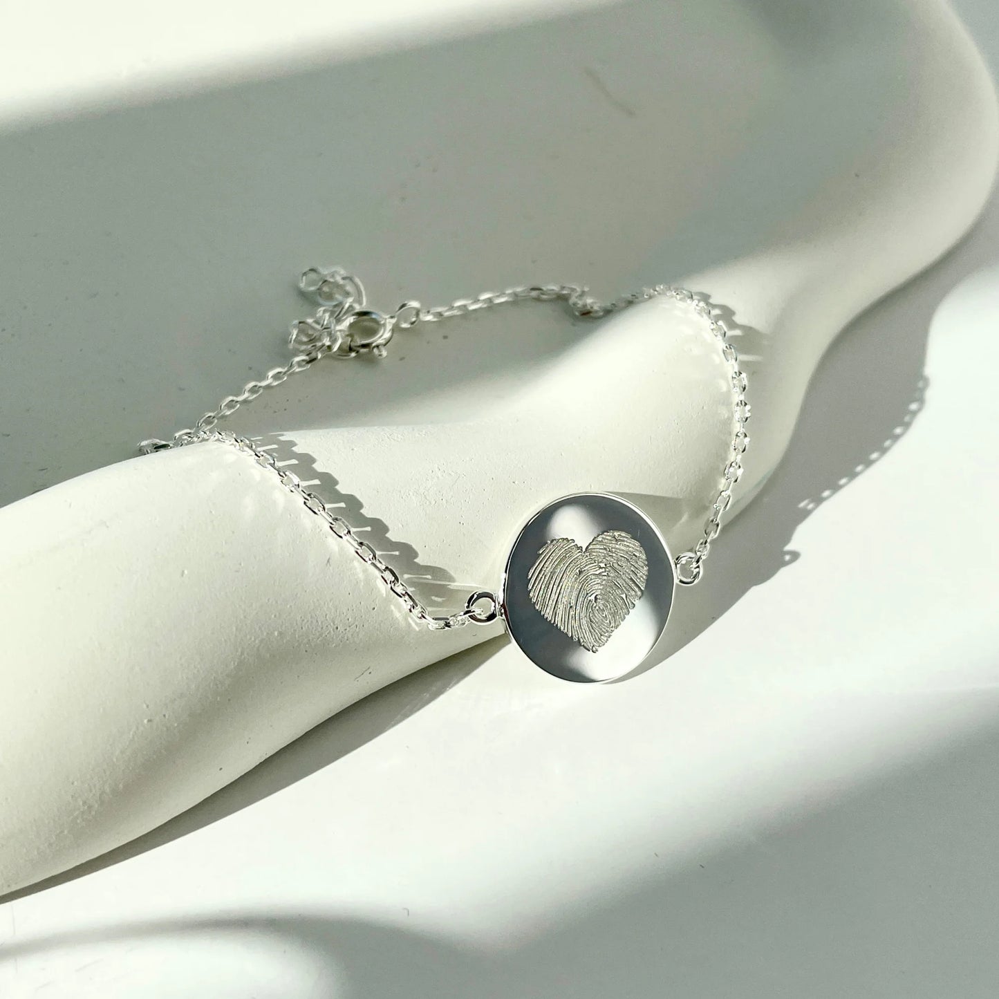 The Original Bracelet - 1 Heart Fingerprint