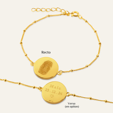 metal: Vermeil Or 18k; chain=Boule