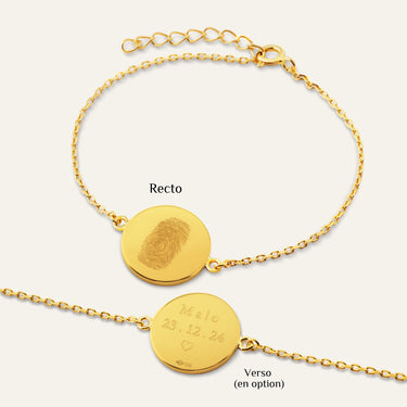 metal: Vermeil Or 18k; chain=Forçat