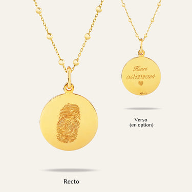 metal=Vermeil Or 18k; chain=Boule| metal=Plaqué Or 18k; chain=Boule