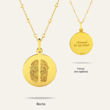 metal=Vermeil Or 18k; chain=Boule| metal=Plaqué Or 18k; chain=Boule