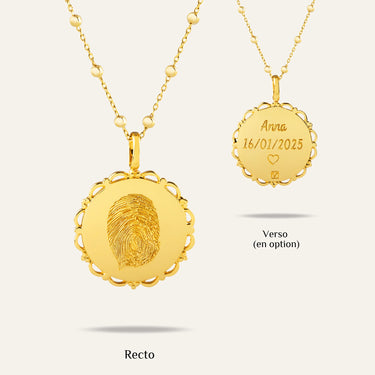 metal=Plaqué Or 18k; chain=Boule| metal=Vermeil Or 18k; chain=Boule | 
