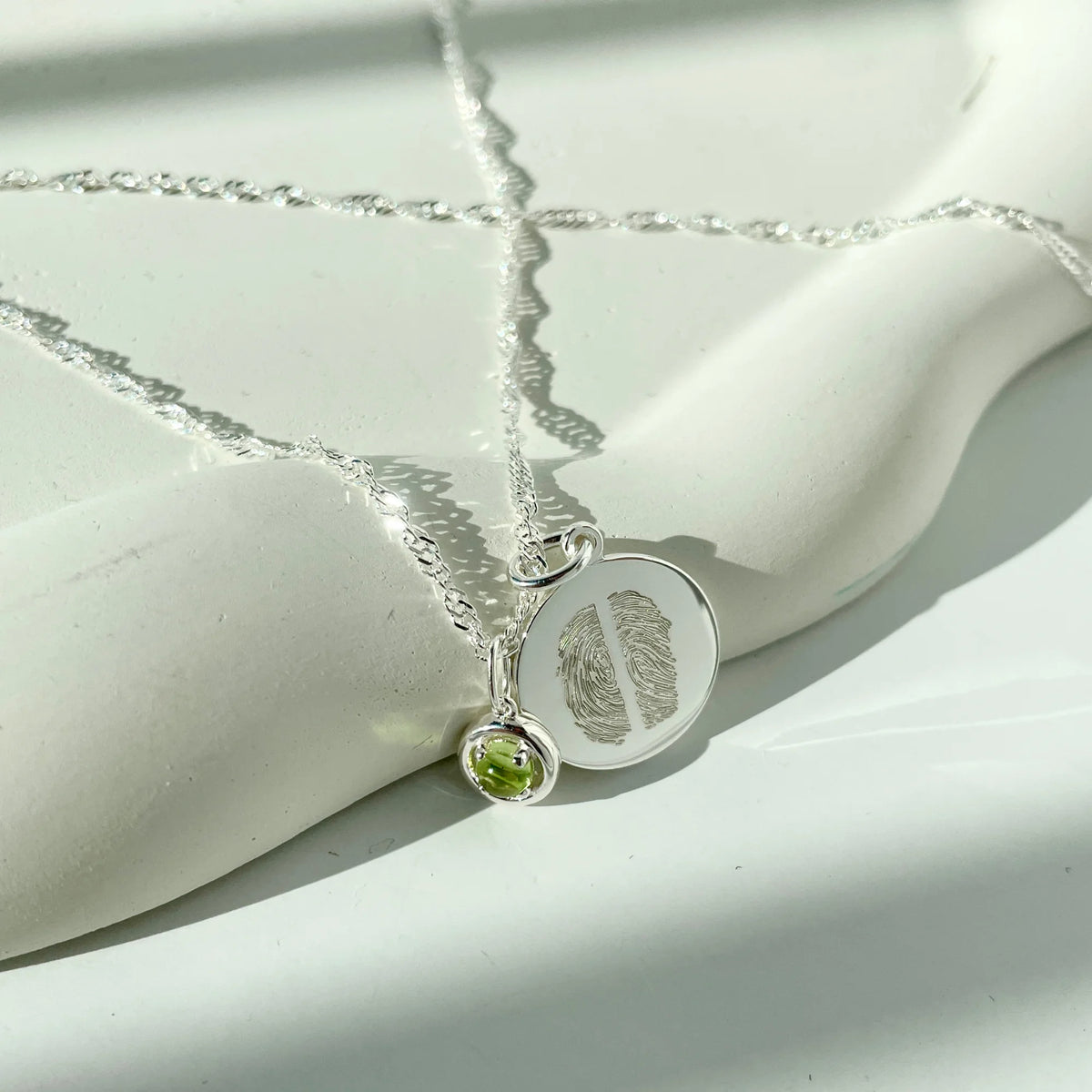 Le Collier Original - 2 Empreintes Digitales