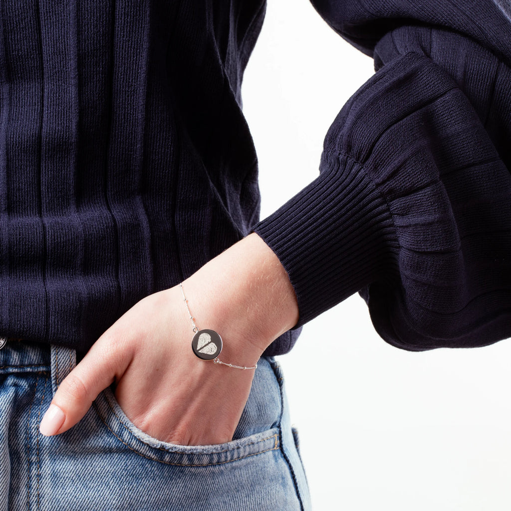 The Original Bracelet - 2 Heart Fingerprints