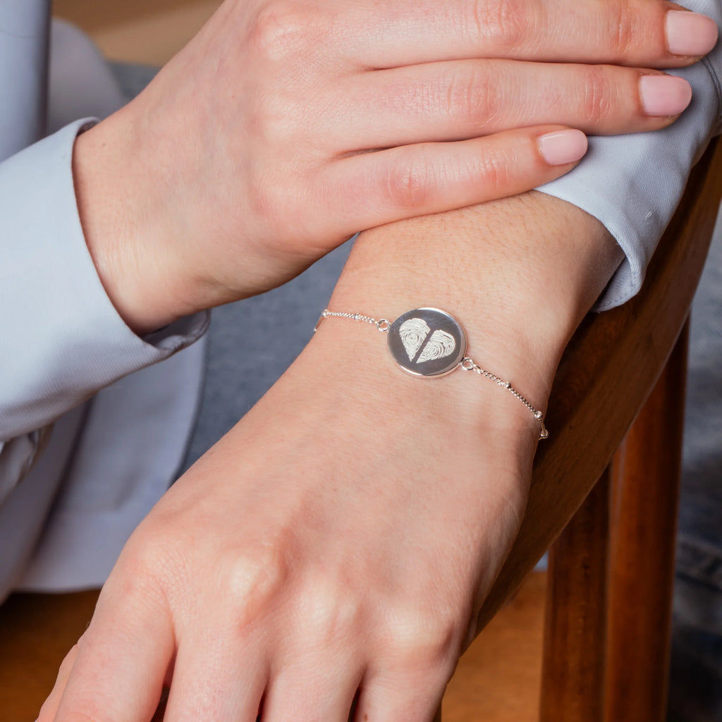 The Original Bracelet - 2 Heart Fingerprints