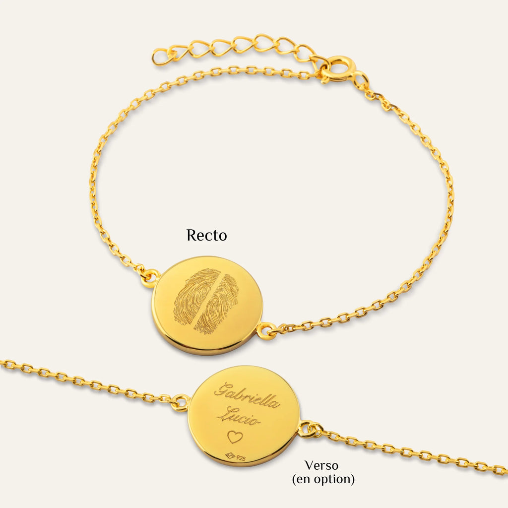 Le Bracelet Original - 2 Empreintes Digitales