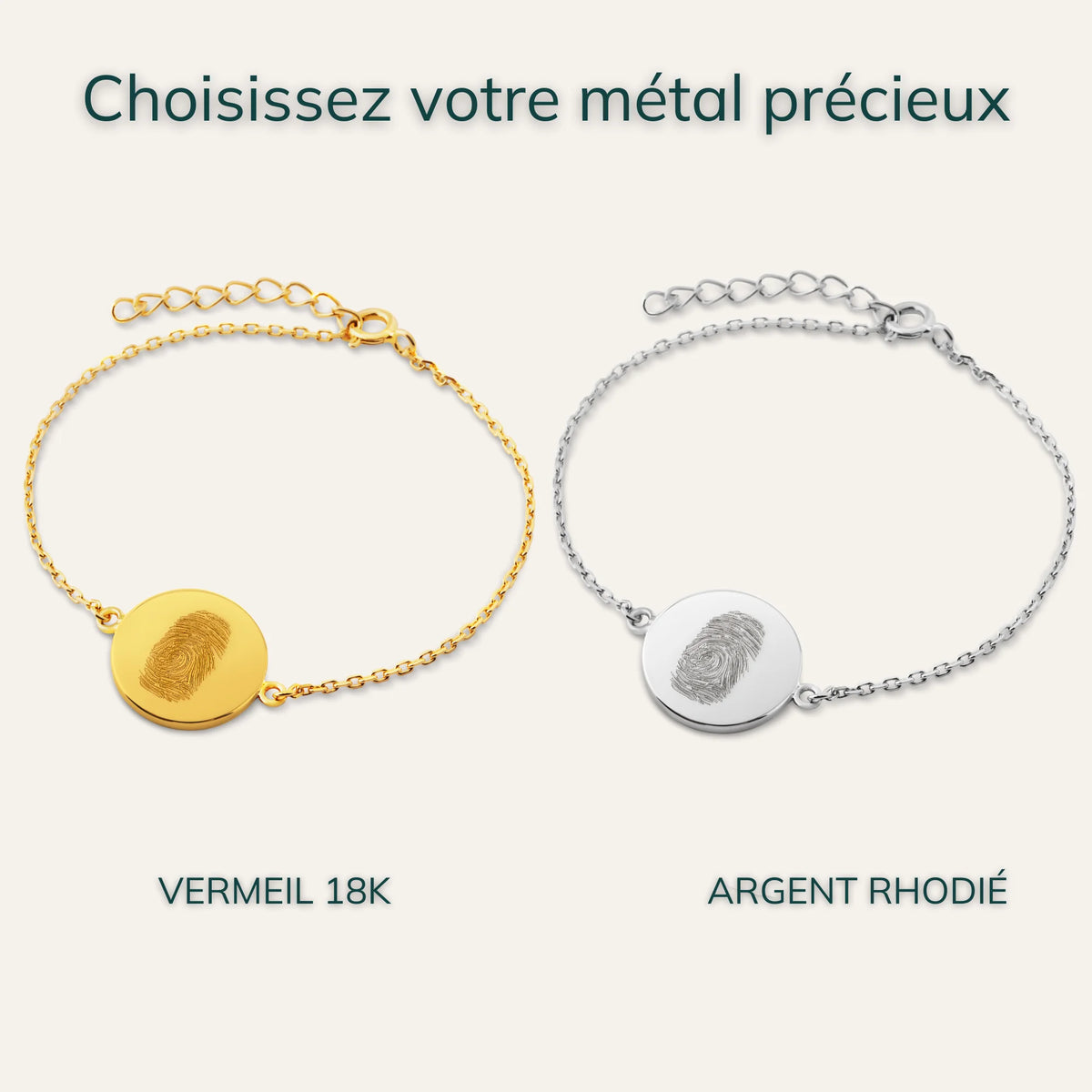 Le Bracelet Original - 1 Empreinte Digitale