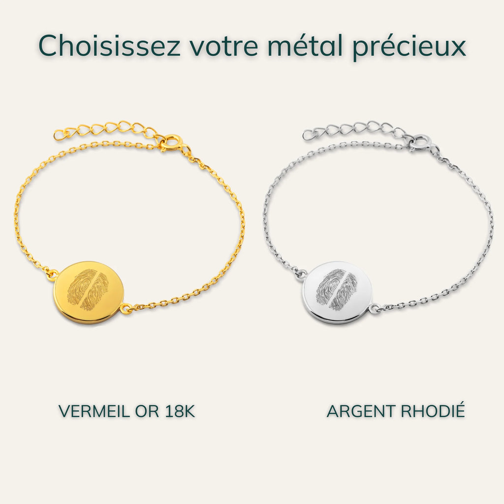 Le Bracelet Original - 2 Empreintes Digitales