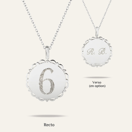 Le Collier Dentelé - Empreinte Digitale Chiffre