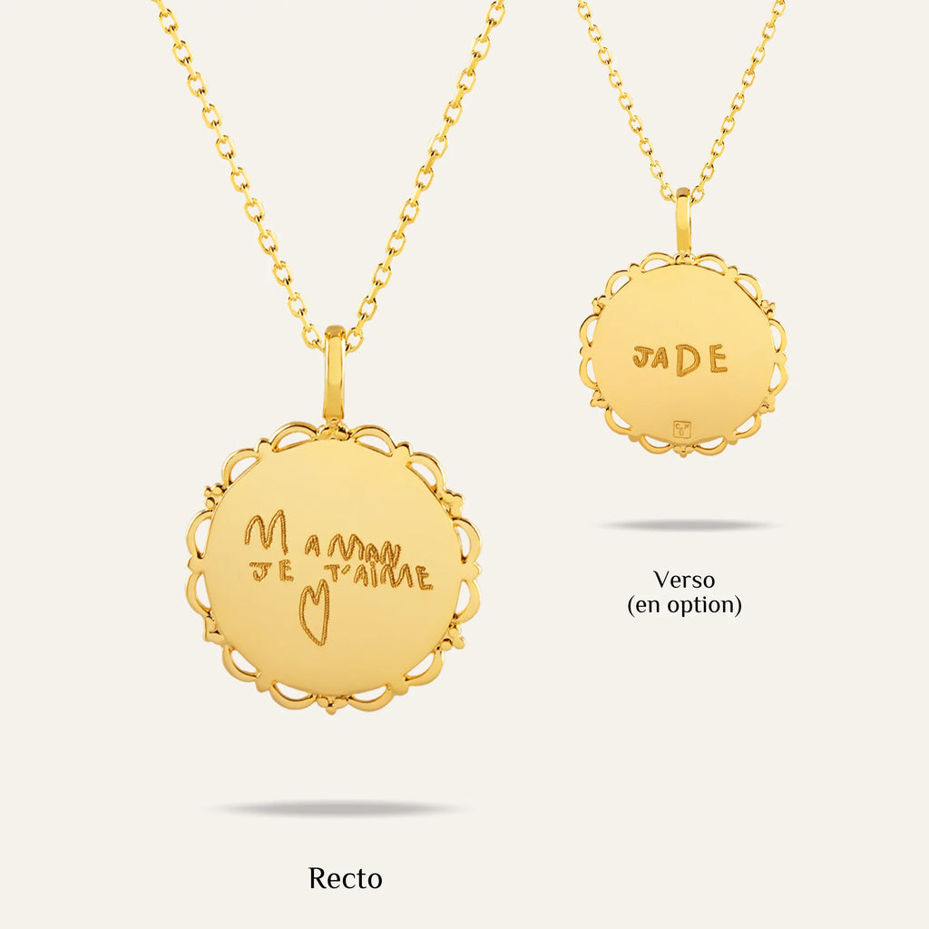 Le Collier Dentelé - Écriture