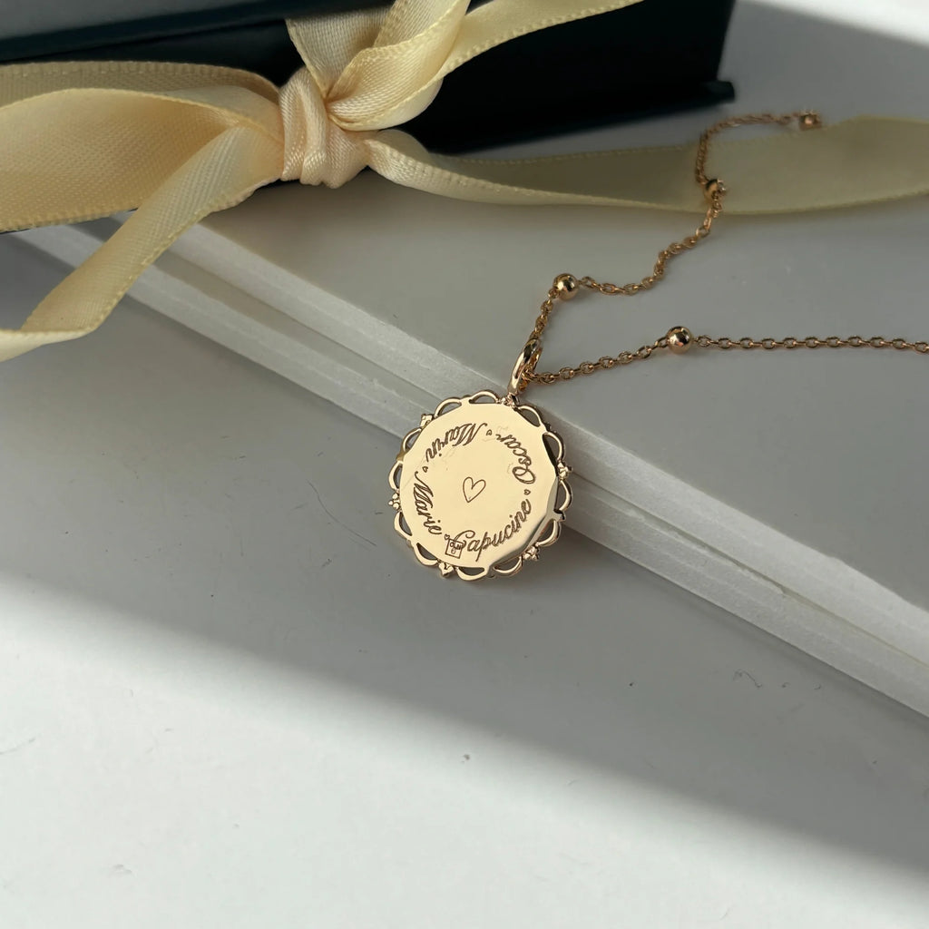 La Médaille Dentelée - 4 Empreintes Digitales Coeur