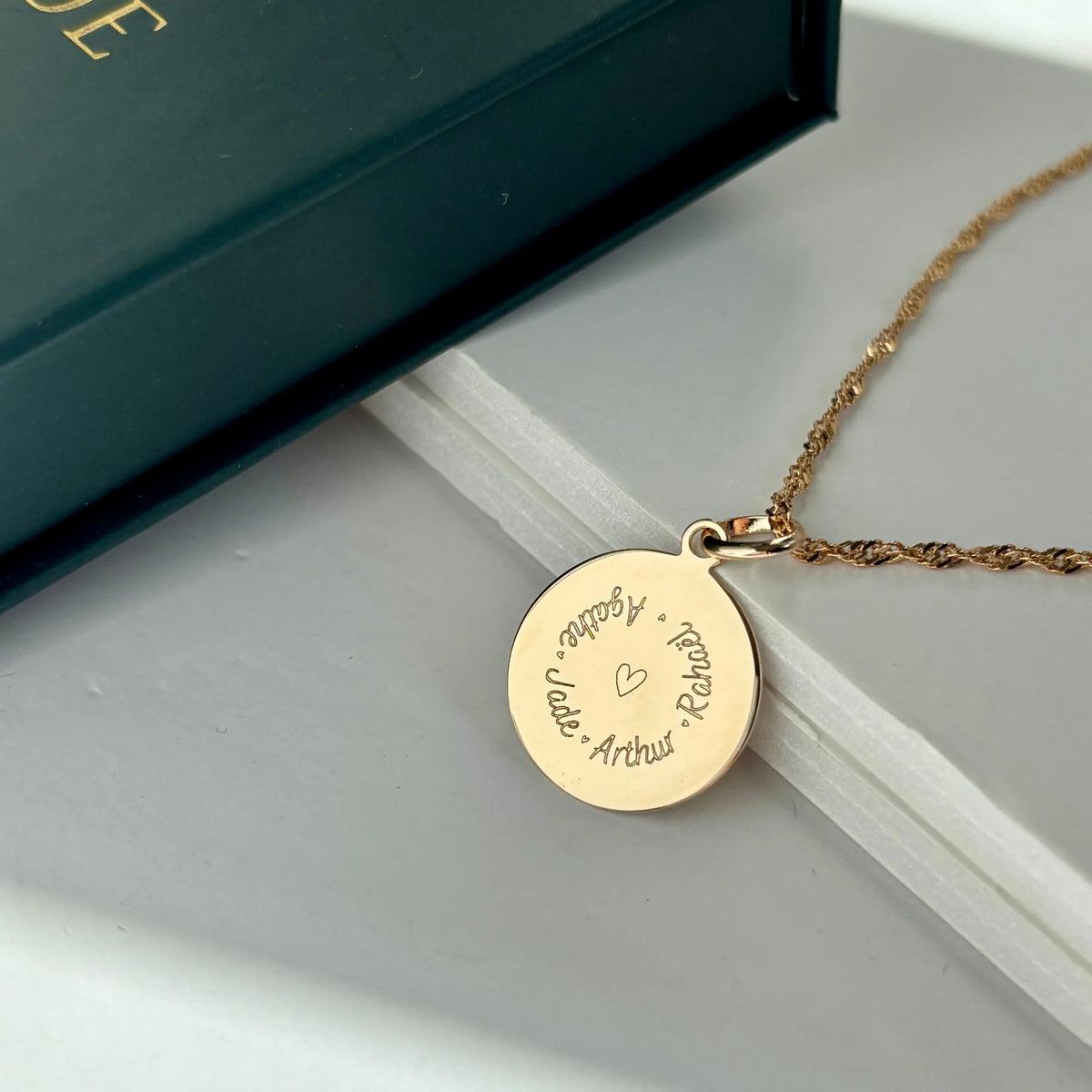 La Médaille Originale - 4 Empreintes Digitales Coeur