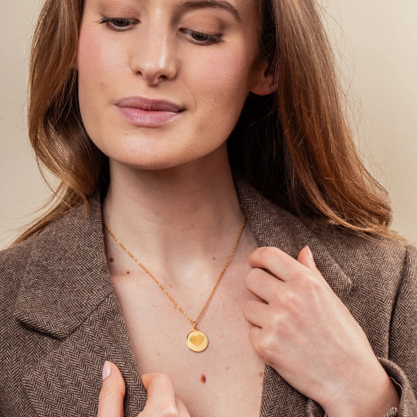 Le Collier Original - 2 Empreintes Digitales Coeur