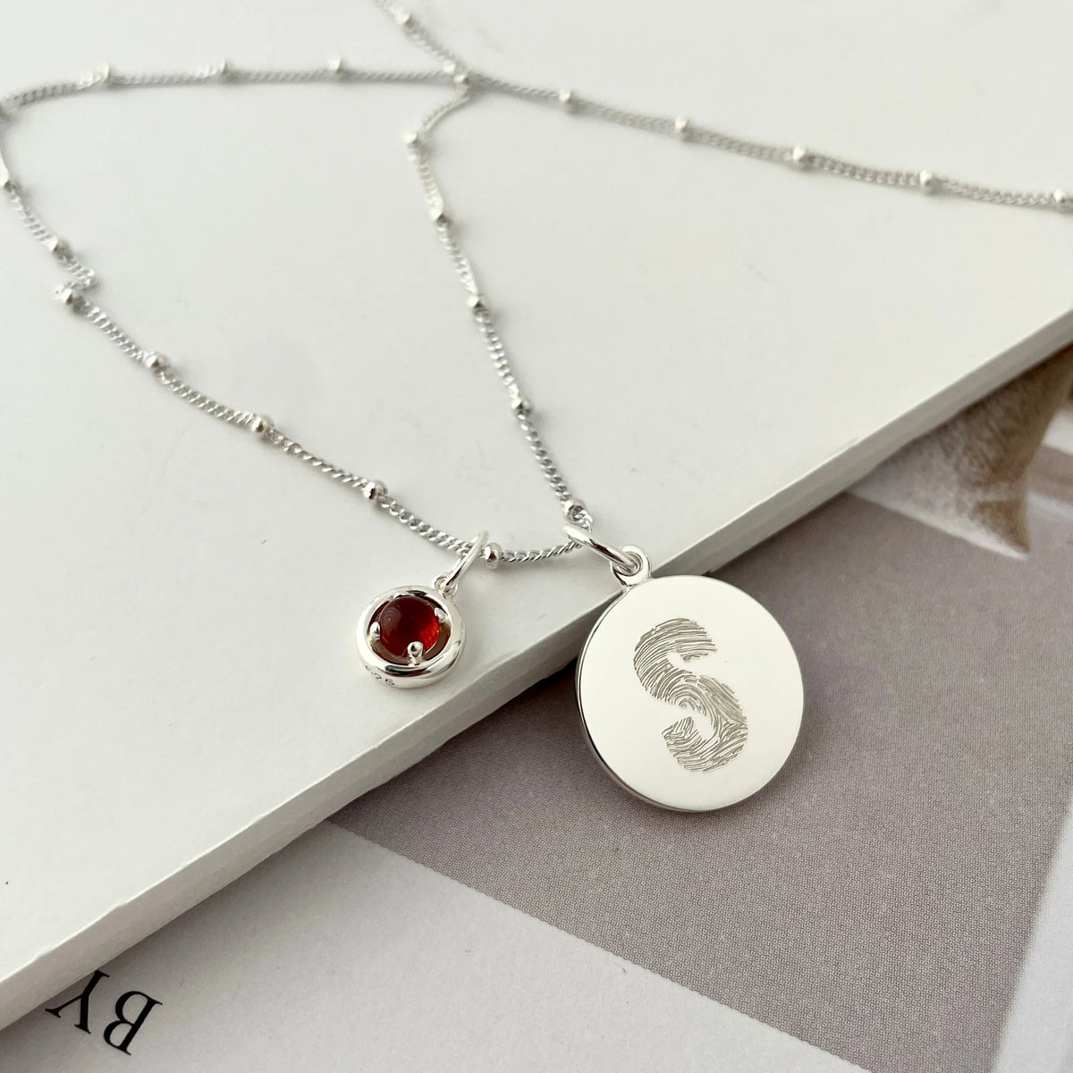 Le Collier Original - Empreinte Digitale Lettre