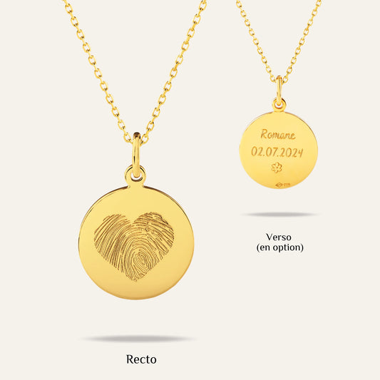 The Original Necklace - 1 Heart Fingerprint