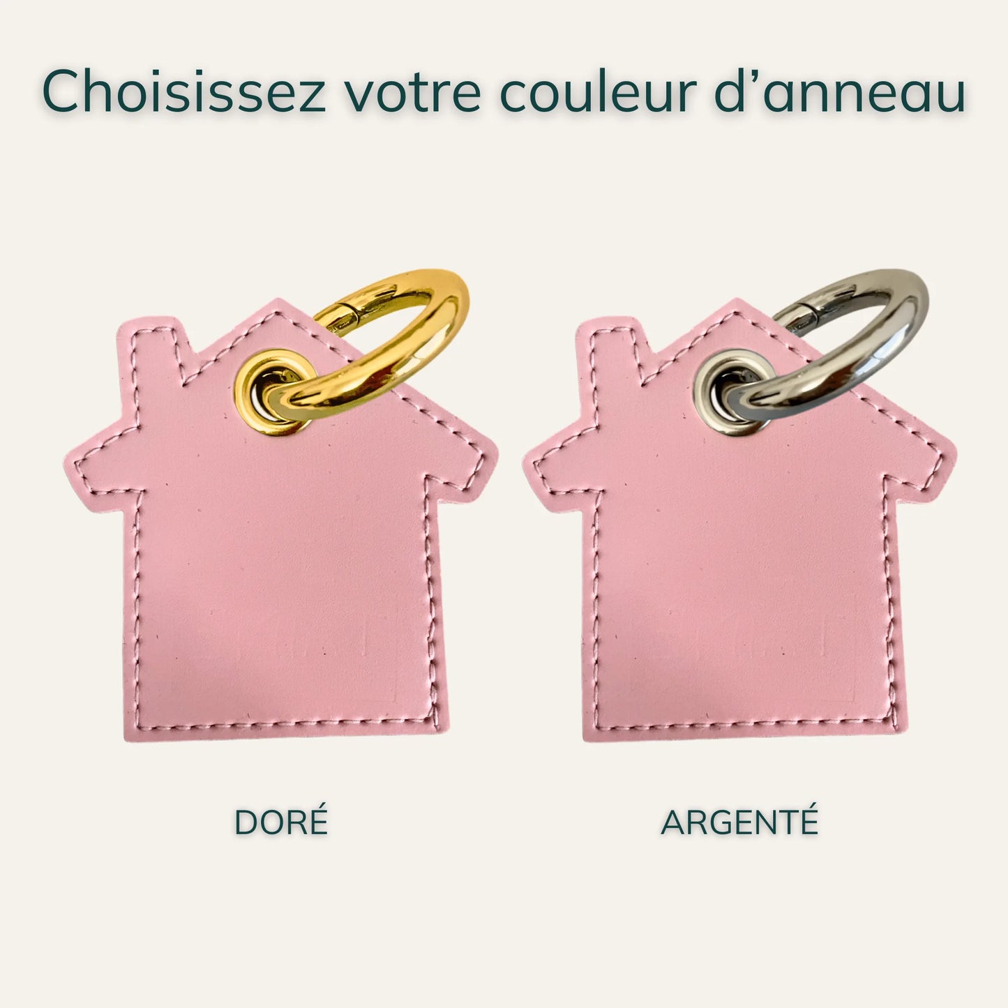 Personalized house keychain