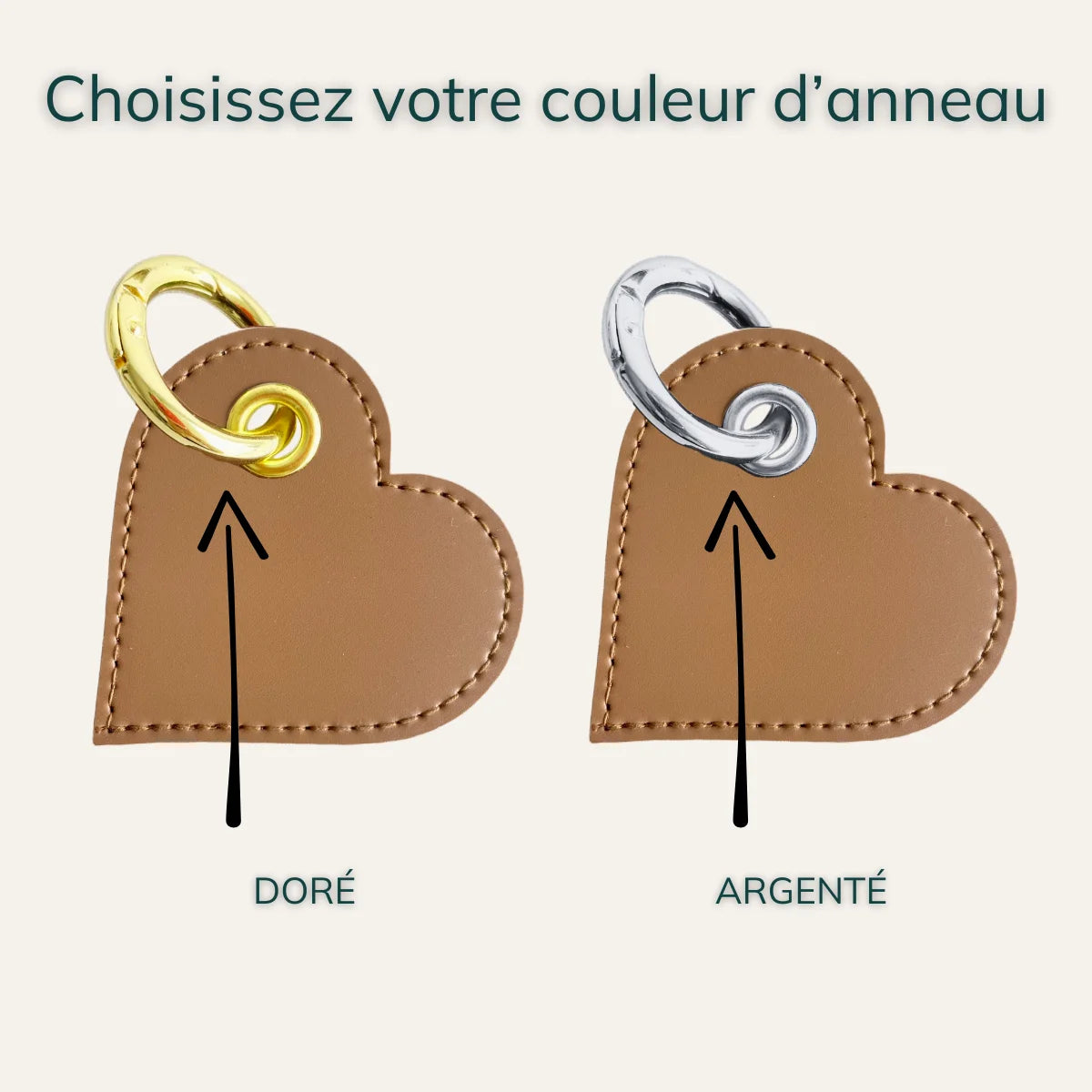 Porte-clés cœur personnalisé