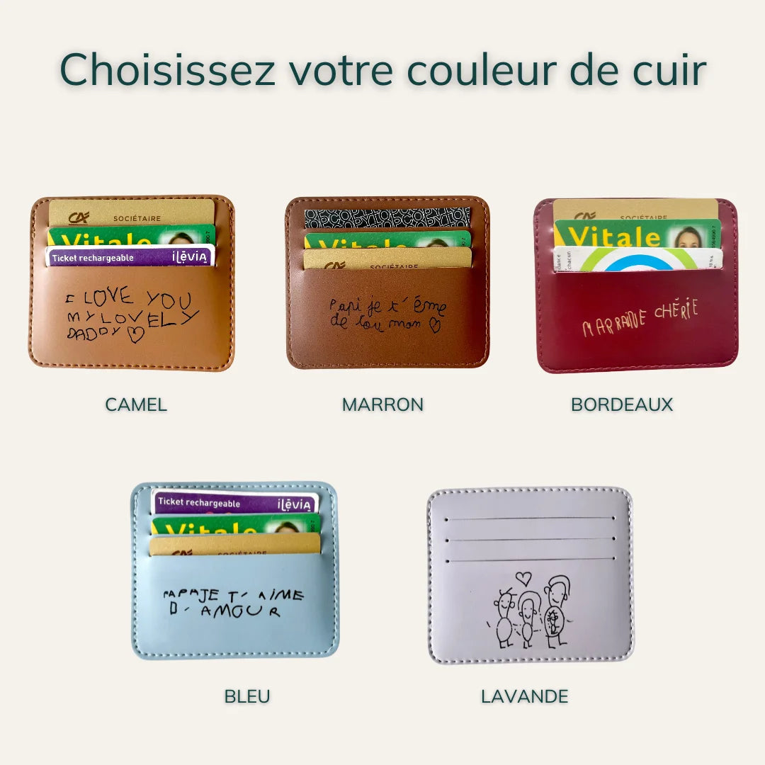 Porte-cartes personnalisé