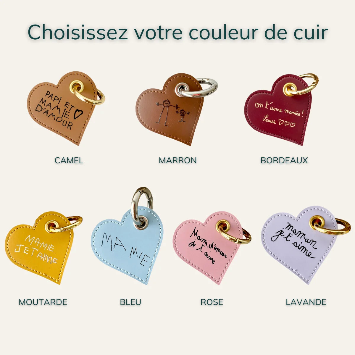 Porte-clés cœur personnalisé