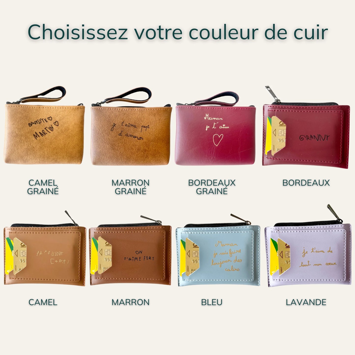Porte-monnaie personnalisé