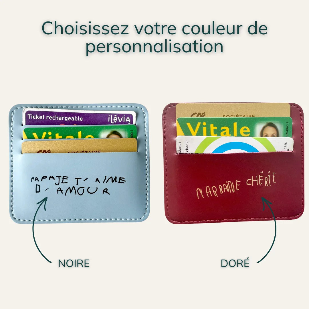 Porte-cartes personnalisé