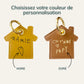 Personalized house keychain