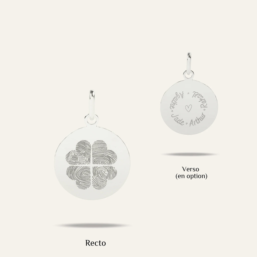 La Médaille Originale - 4 Empreintes Digitales Coeur