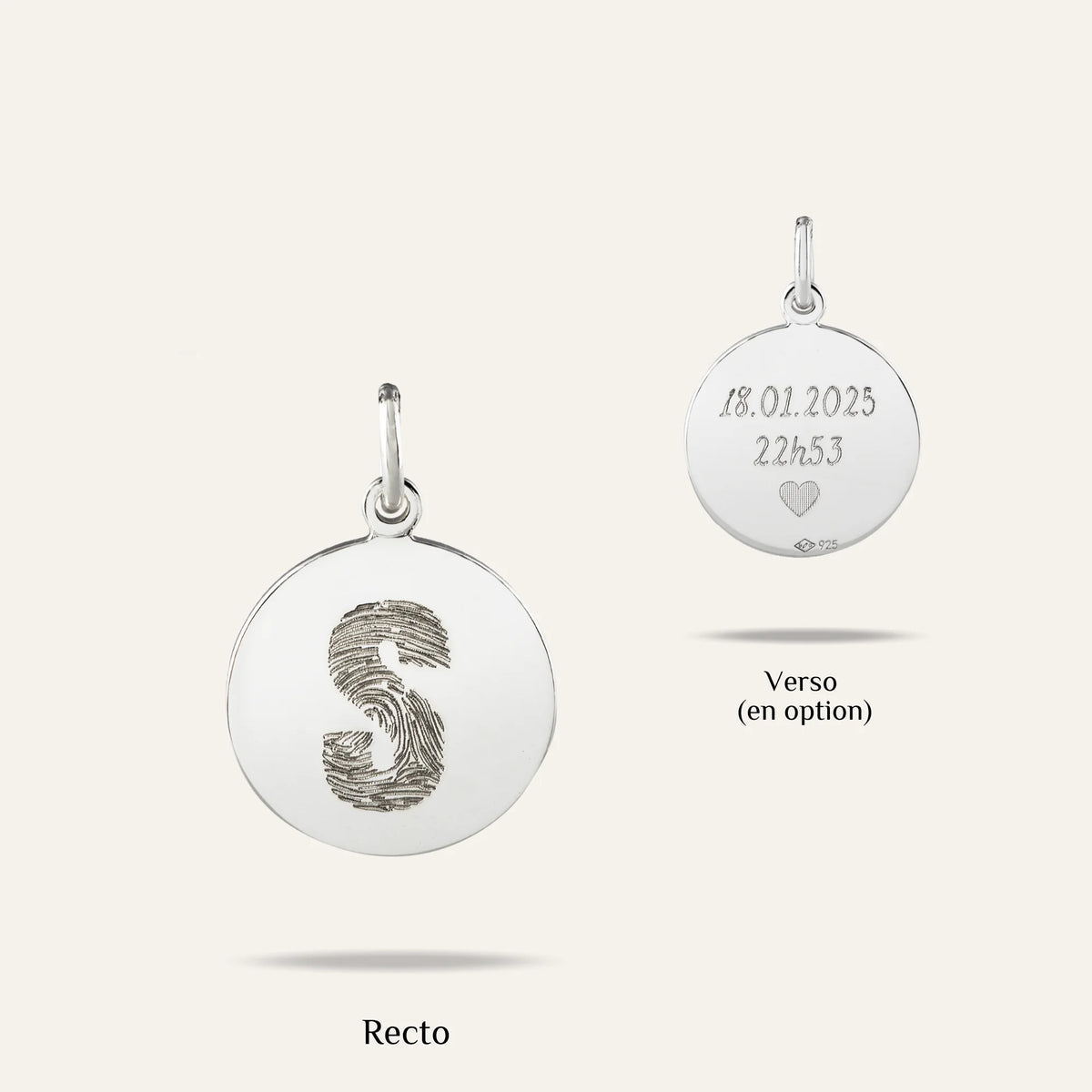 La Médaille Originale - Empreinte Digitale Lettre