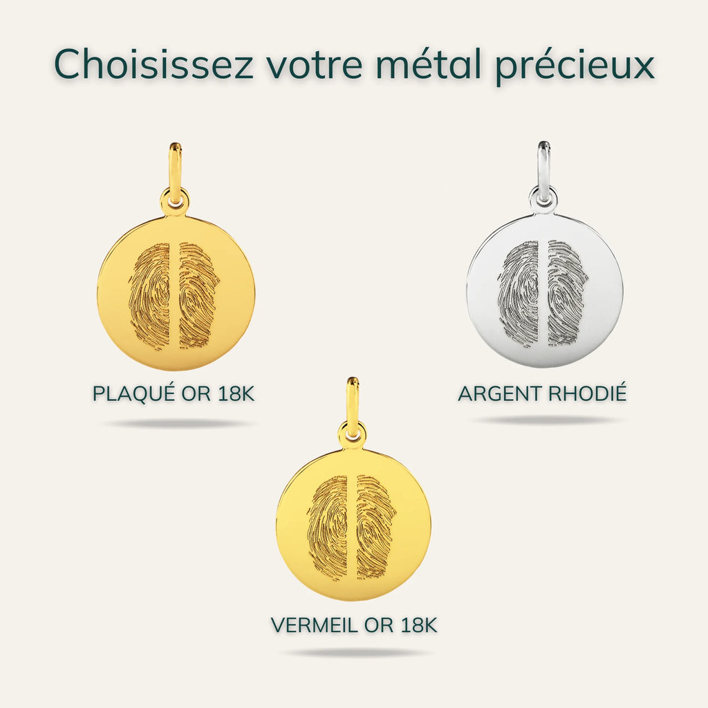 La Médaille Originale - 2 Empreintes Digitales