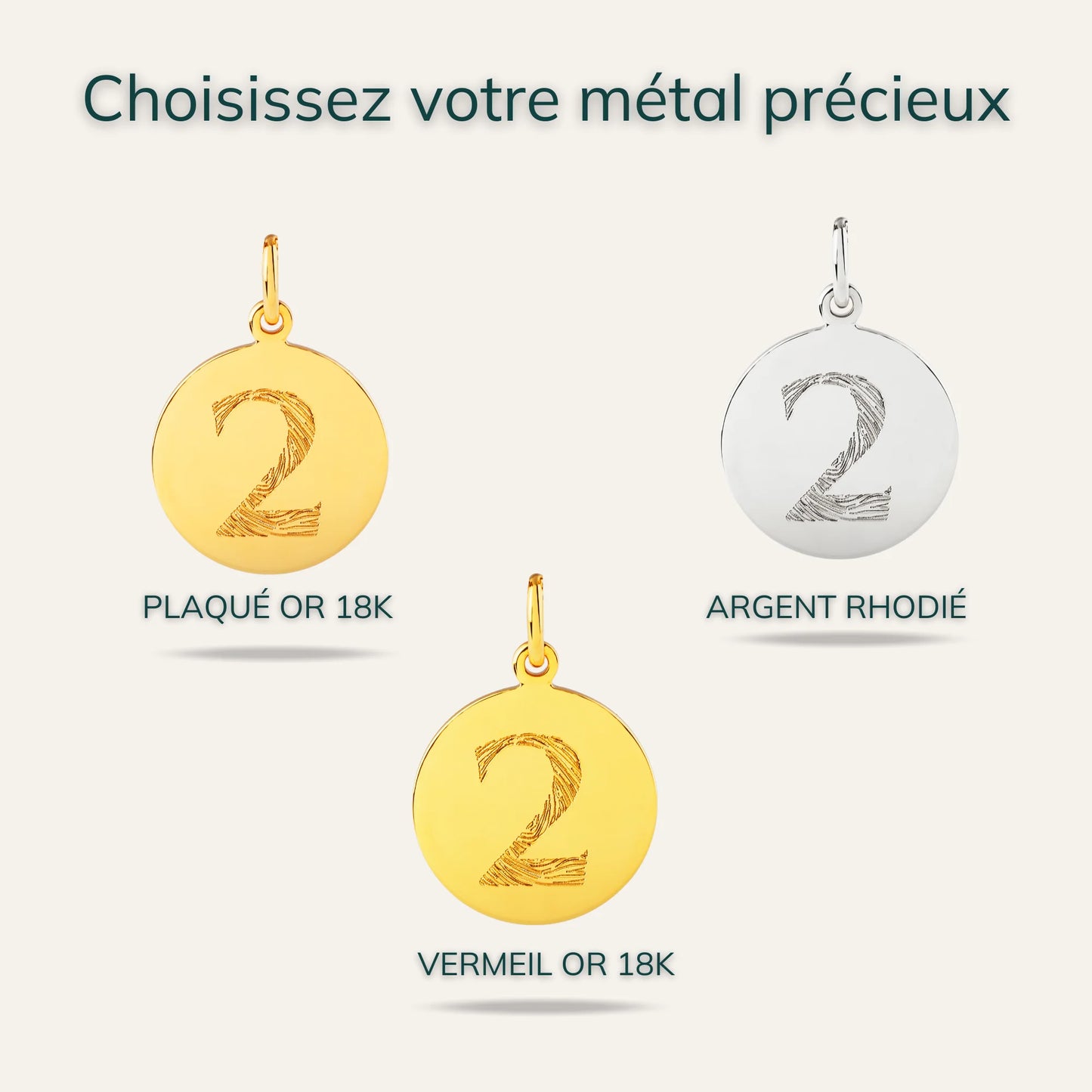 La Médaille Originale - Empreinte Digitale Chiffre