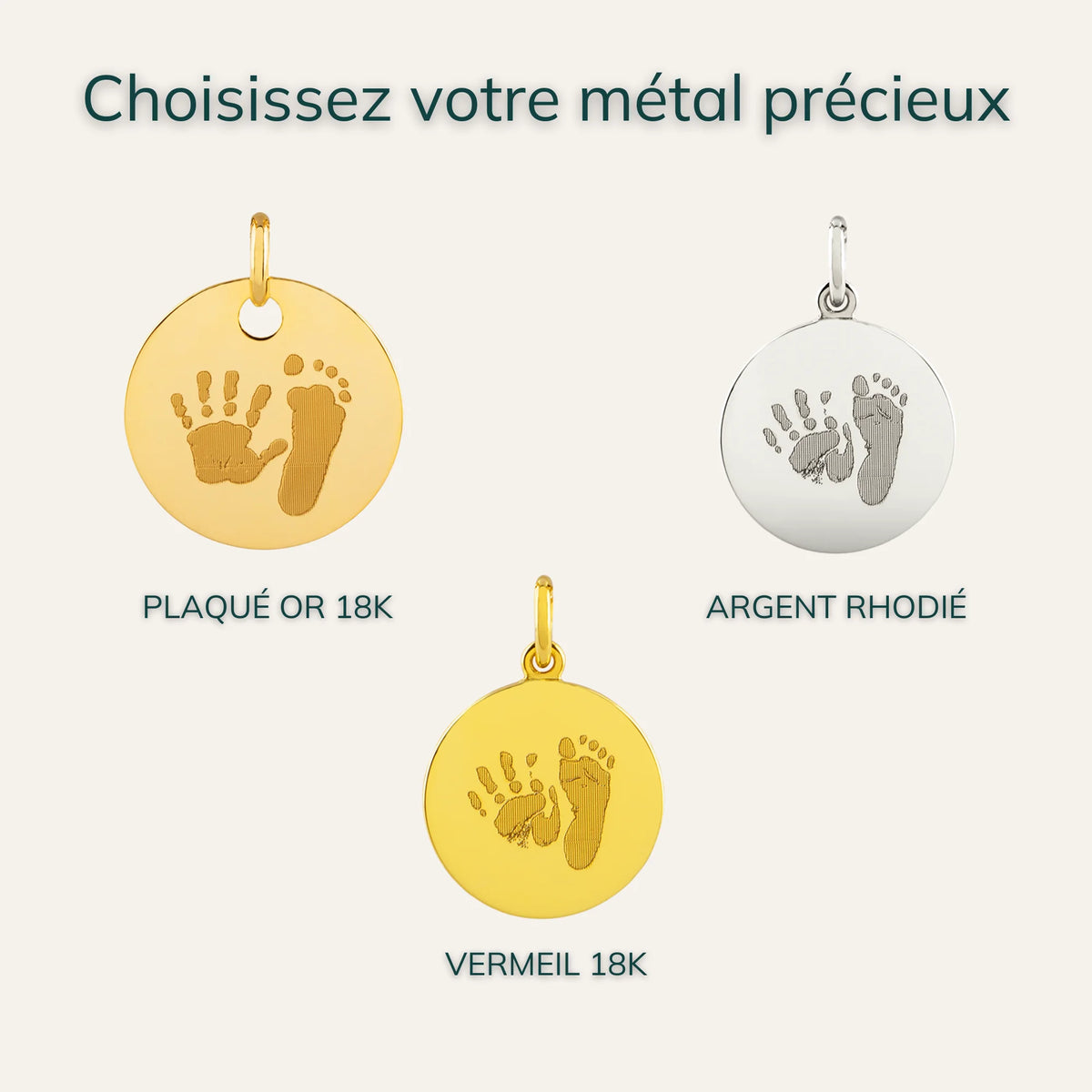 La Médaille Originale - 2 Empreintes