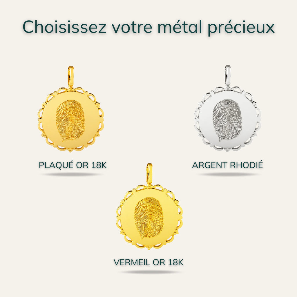 La Médaille Dentelée - 1 Empreinte Digitale