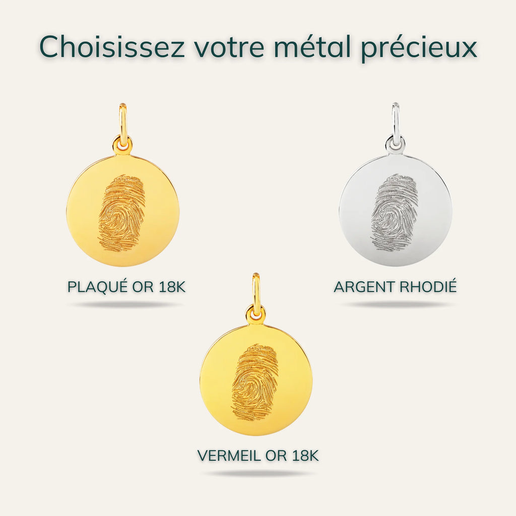 Le Collier Original - 1 Empreinte Digitale