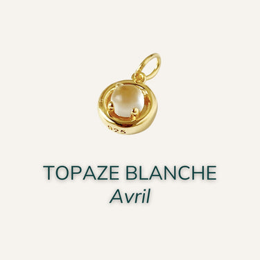 Mois - Pierre=Avril - Topaze Blanche