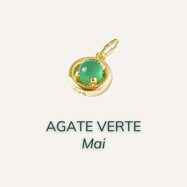 Mois - Pierre=Mai - Agate Verte
