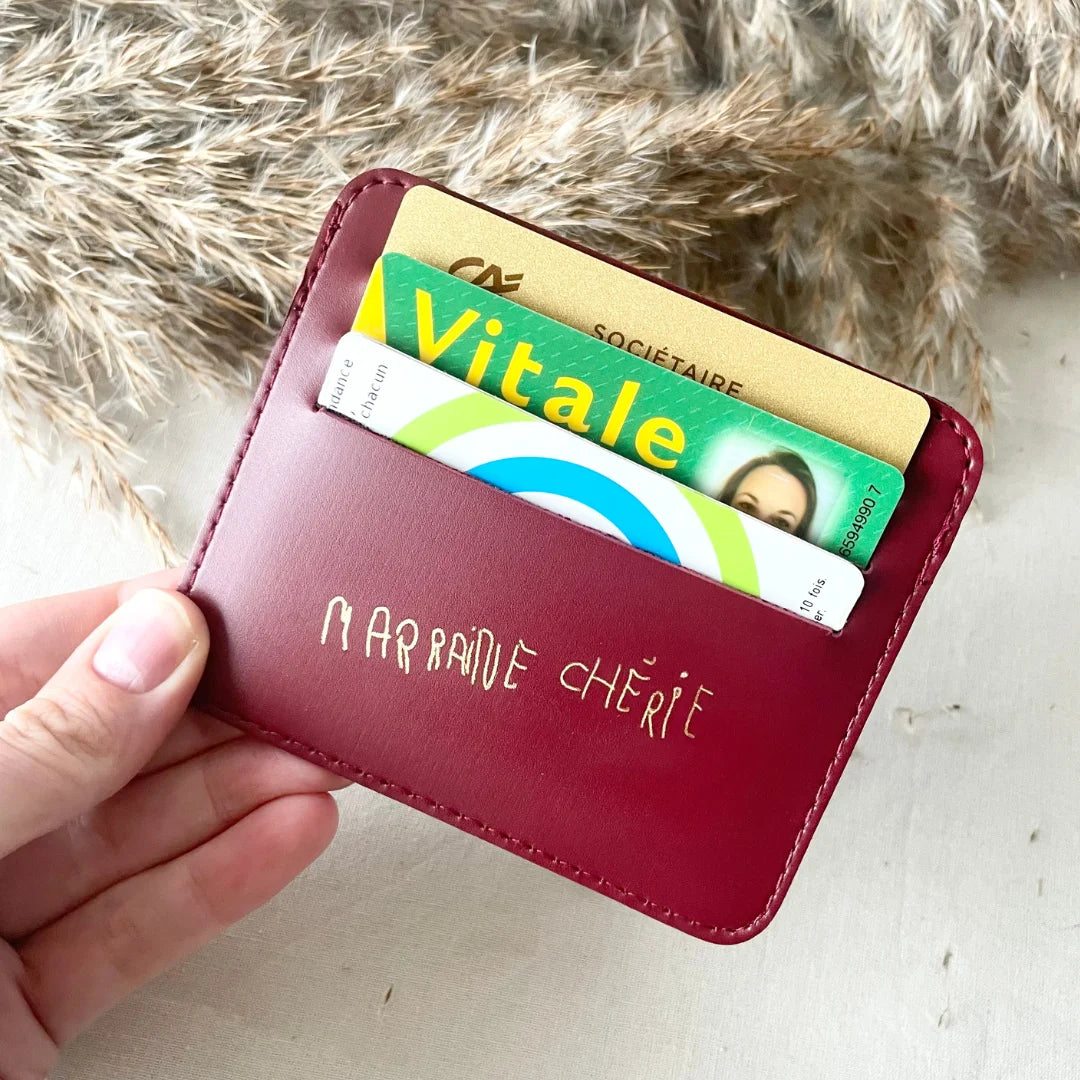 Porte-cartes personnalisé