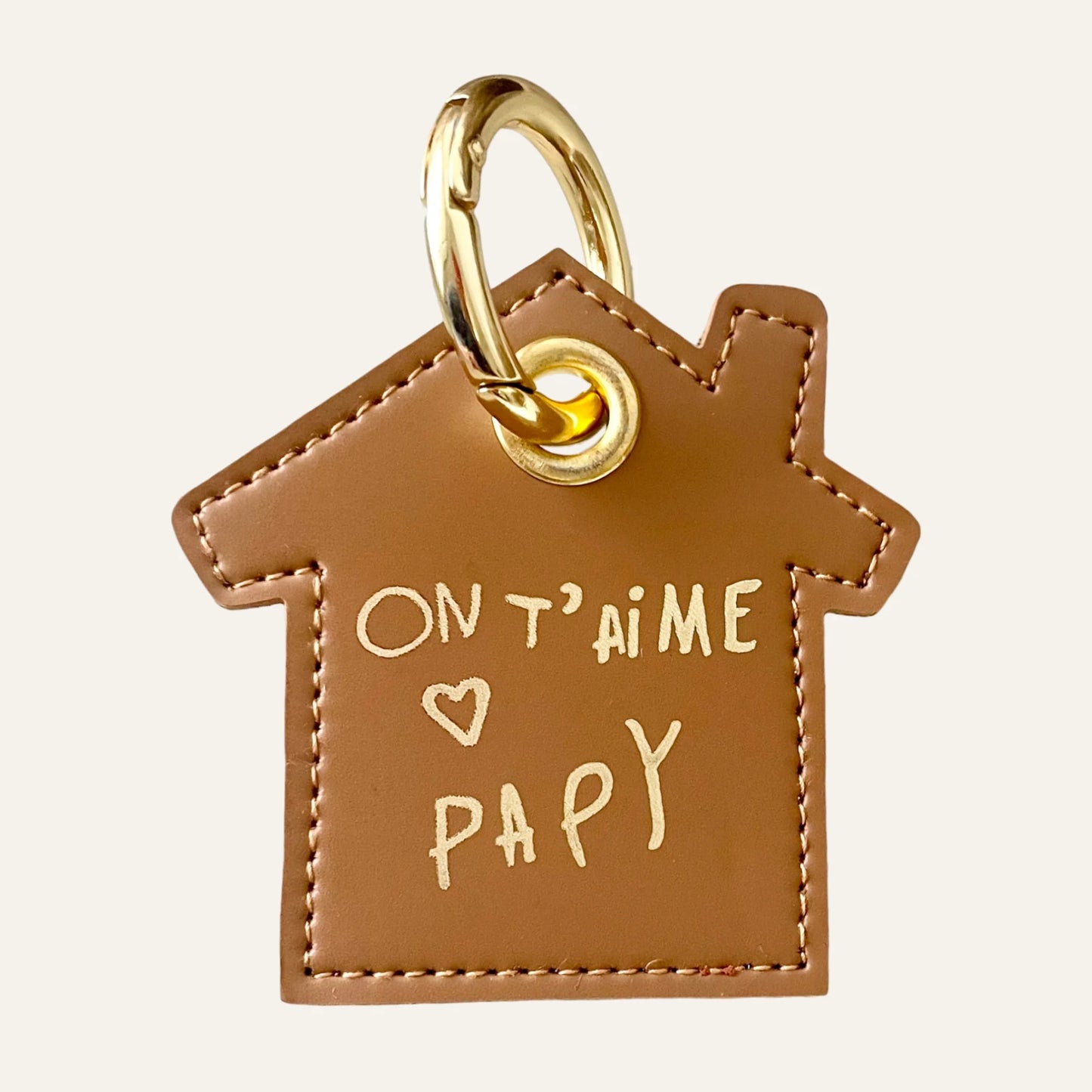 Personalized house keychain