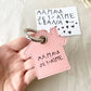 Personalized house keychain