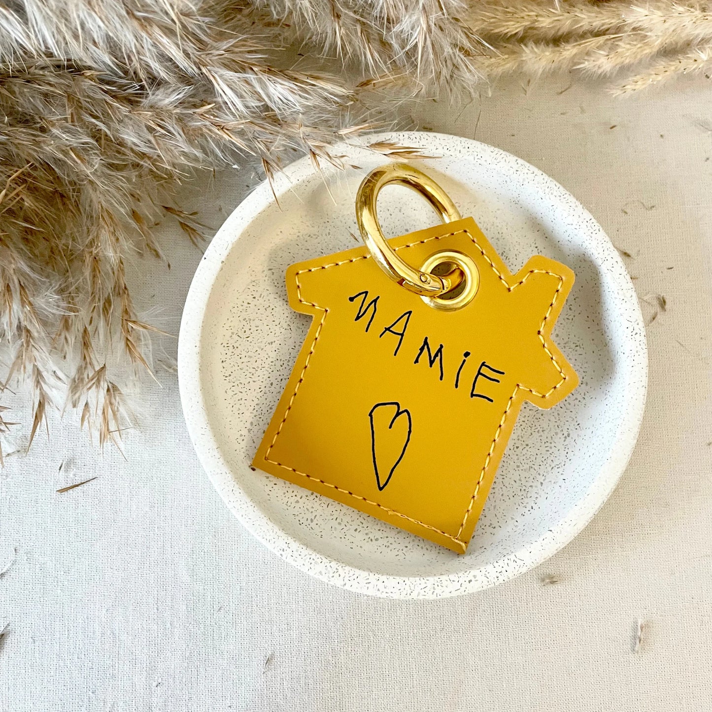 Personalized house keychain
